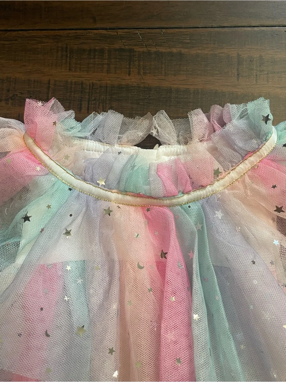 Lola + The Boys Sunset Stars Tulle Dress